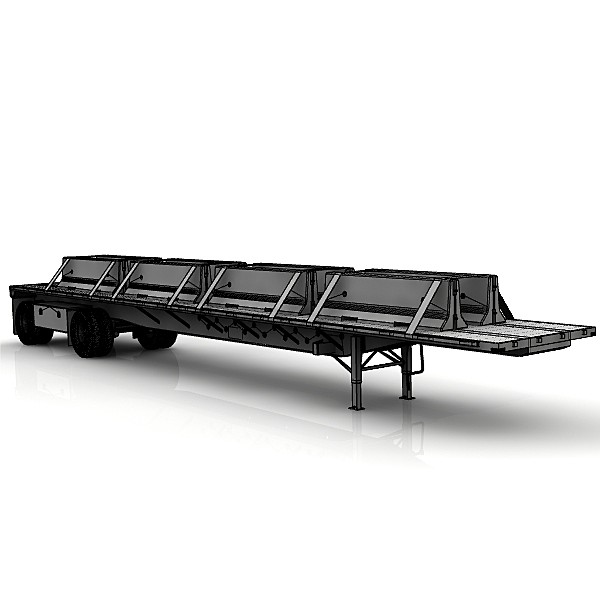 lwo transcraft spread axle trailer - Transcraft TL2000 spread axle by bansheewoj
